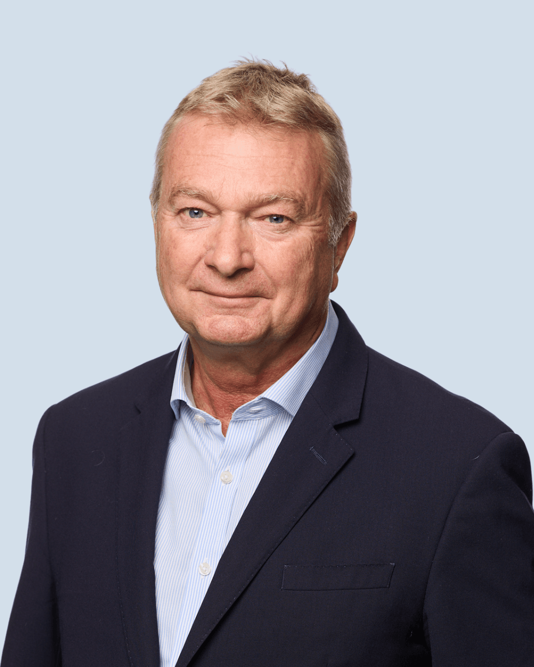 A white man in a suit